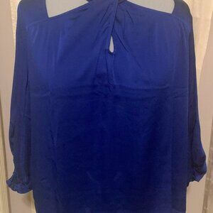 Bundle of 2 Cutout Hammered Satin Blouses - 22/24 NWT